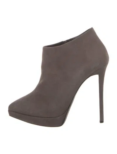 Pre-owned Giuseppe Zanotti Suede Pumps In Grey