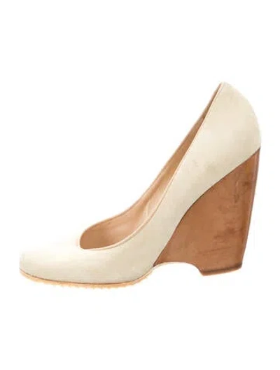 Pre-owned Giuseppe Zanotti Suede Pumps In Neutrals