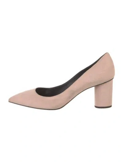 Pre-owned Giuseppe Zanotti Suede Pumps In Pink