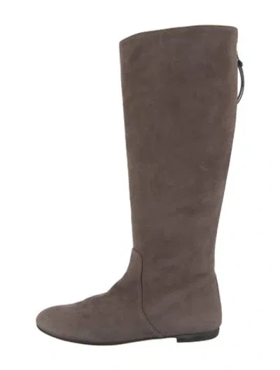 Pre-owned Giuseppe Zanotti Suede Riding Boots In Multi