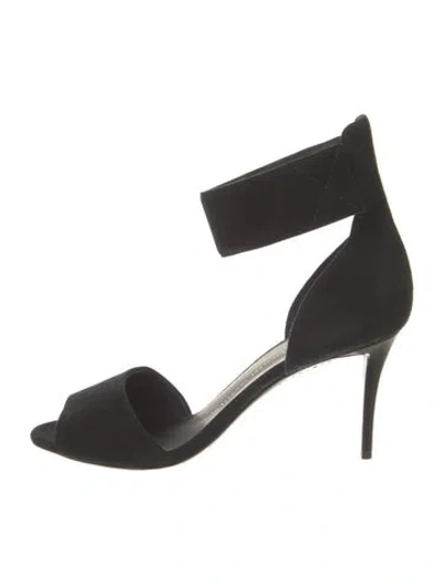 Pre-owned Giuseppe Zanotti Suede Sandals In Black