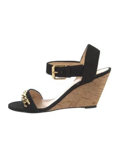 Pre-owned Giuseppe Zanotti Suede Sandals In Black