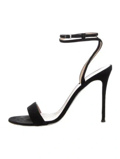 Pre-owned Giuseppe Zanotti Suede Sandals In Black