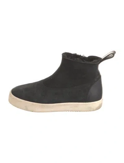 Pre-owned Giuseppe Zanotti Suede Sneakers In Black