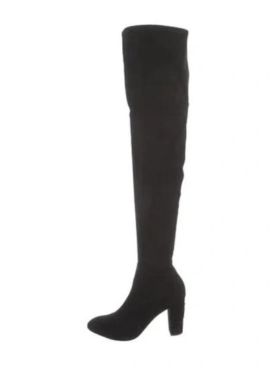 Pre-owned Giuseppe Zanotti Suede Sock Boots In Black