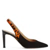 Giuseppe Zanotti Susie Feline 85mm Slingback Pumps In Black