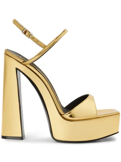 Giuseppe Zanotti Sylvy Plateau-sandalen 145mm In Gold