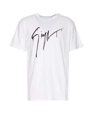 Giuseppe Zanotti Graphic-print Cotton T-shirt In White