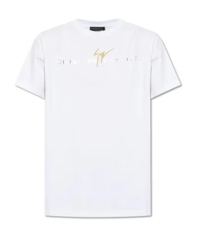 Giuseppe Zanotti Logo-print Cotton T-shirt In White