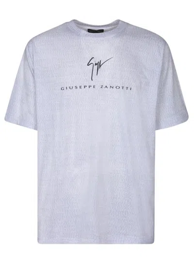 Giuseppe Zanotti Digital-print Cotton T-shirt In White