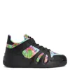 Giuseppe Zanotti Talon Tie-dye Sneakers In Black
