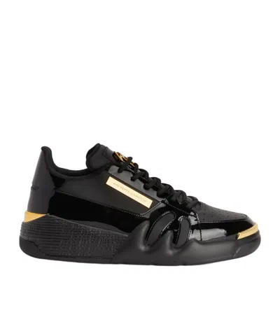 Giuseppe Zanotti Talon Chunky Leather Sneakers In Black