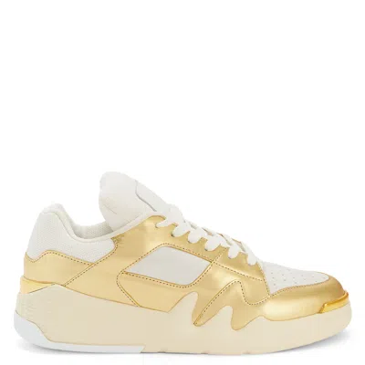Giuseppe Zanotti Talon Metallic Low-top Sneakers In Gold