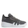 Giuseppe Zanotti Talon Interwoven-design Sneakers In Grey