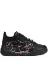 Giuseppe Zanotti Talon Lace-up Sneakers In Black
