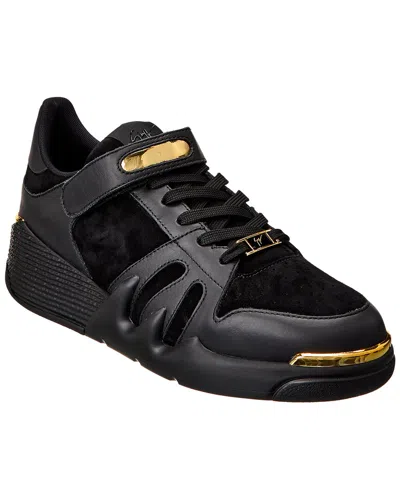 Giuseppe Zanotti Talon Leather & Suede Sneaker In Black