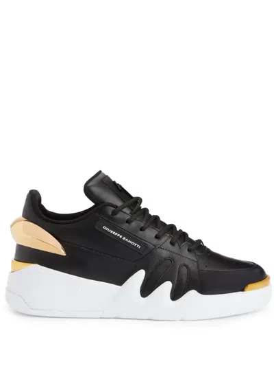 Giuseppe Zanotti Talon Leather Chunky Sneakers In Black