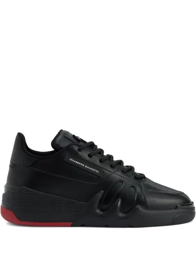 Giuseppe Zanotti Talon Leather Sneakers In Black