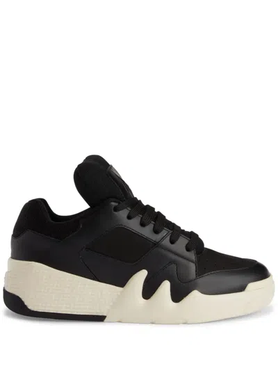Giuseppe Zanotti Talon Leather Sneakers In Black