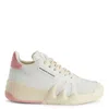 Giuseppe Zanotti Talon Logo-patch Leather Sneakers, Brand Size 35 ( Us Size 5 ) In White