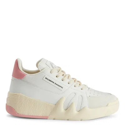 Giuseppe Zanotti Talon Logo-patch Leather Sneakers, Brand Size 35 ( Us Size 5 ) In White