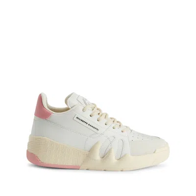 Giuseppe Zanotti Talon Logo-patch Leather Sneakers In White