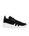 Giuseppe Zanotti Talon Croc-embossed Leather Low-top Trainers In Black