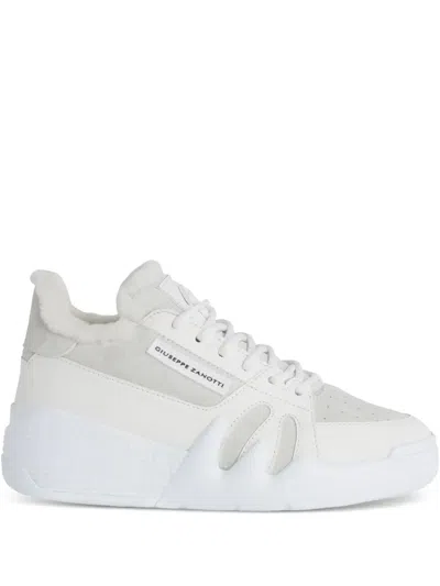 Giuseppe Zanotti Talon Trainers In White
