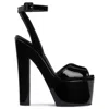 Giuseppe Zanotti 170mm Tarifa Platform Sandals In Black