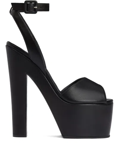 Giuseppe Zanotti Tarifa Platform Ankle-strap Sandals In Black