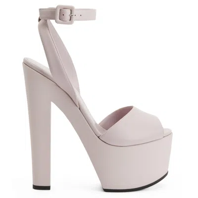 Giuseppe Zanotti Tarifa 65mm Leather Sandals In White