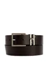 Giuseppe Zanotti Teodore Metal-buckle Leather Belt In Brown