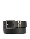 Giuseppe Zanotti Teodore Metal-buckle Leather Belt In Black