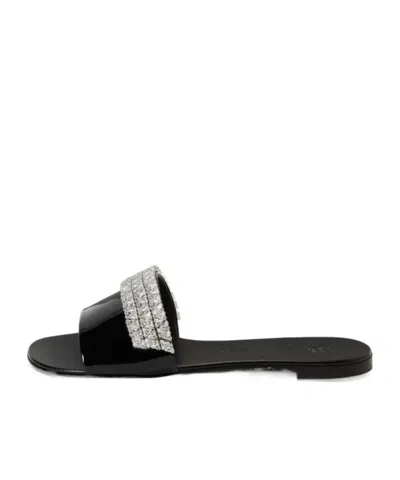 Giuseppe Zanotti Tesy Rhinestone-embellished Sandals In Black
