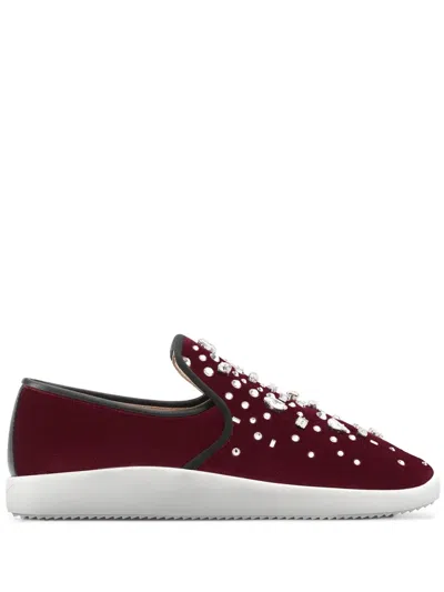 Giuseppe Zanotti The Dazzling Kim Sneakers In Red