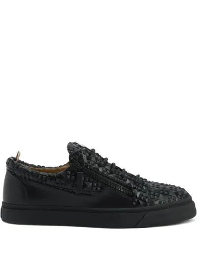 Giuseppe Zanotti The Manhattan Zip-detail Woven Sneakers