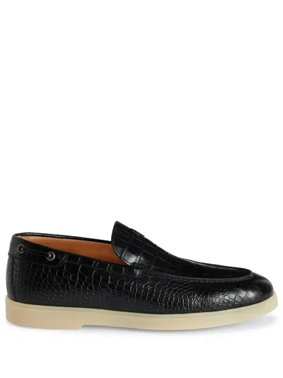 Giuseppe Zanotti The Maui Leather Loafers In Black
