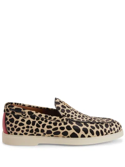 Giuseppe Zanotti The Maui Leopard-print Loafers In Neutrals
