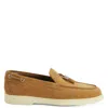 Giuseppe Zanotti Maui Suede Slip-on Loafers In Brown
