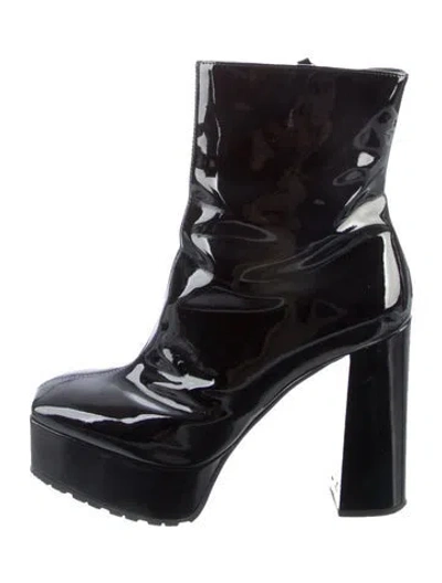 Pre-owned Giuseppe Zanotti The New Morgana Patent Leather Boots In Black