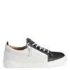 Giuseppe Zanotti Man Sneakers White Size 7 Soft Leather In White