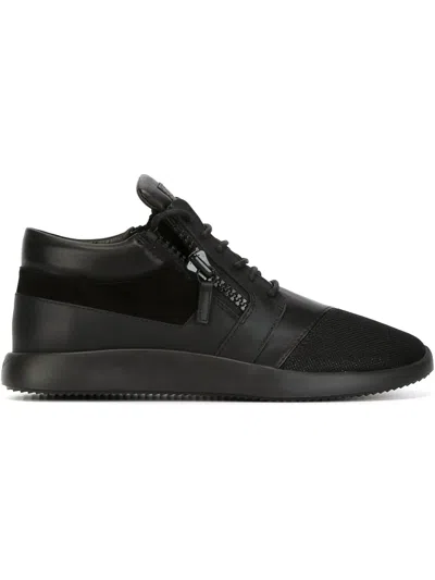Giuseppe Zanotti 'the Shark' Hi-top Sneakers In Black