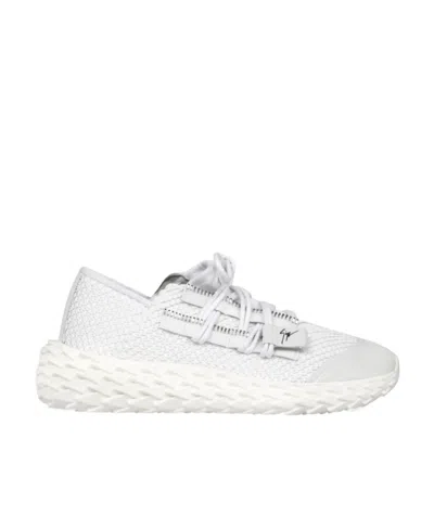 Giuseppe Zanotti Tie Low-top Casual Sneakers In White