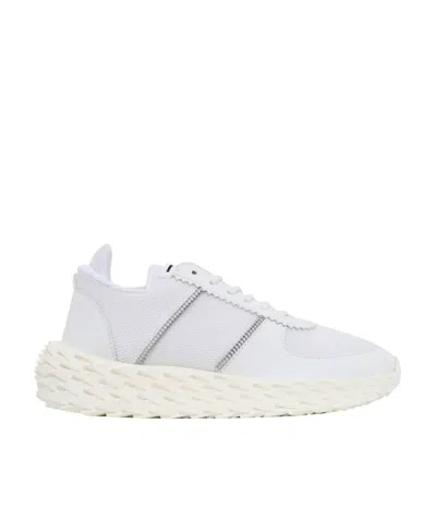 Giuseppe Zanotti Tie Low-top Casual Sneakers In White