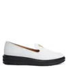 Giuseppe Zanotti Tim Leather Loafers In White