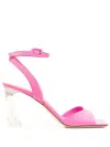 Giuseppe Zanotti Plexi Heel Sandals In Pink
