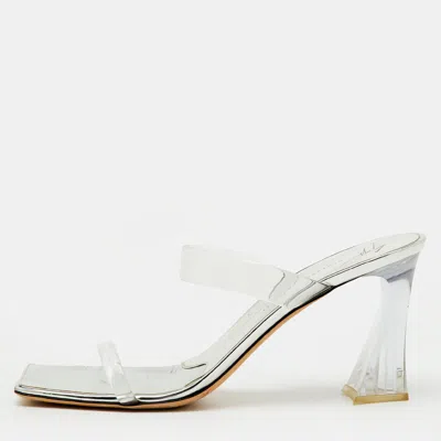 Giuseppe Zanotti Transparent/silver Pvc Flamina Flexi Slide Sandals