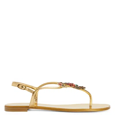 Giuseppe Zanotti Venice Beach Sandalen In Gold