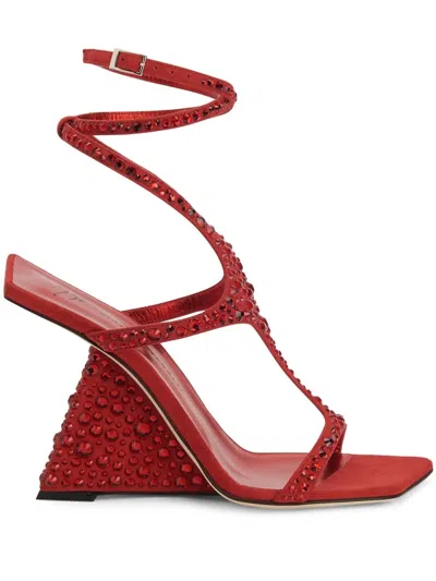 Giuseppe Zanotti Tutankamon Crystal In Red