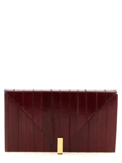 Giuseppe Zanotti 'tuxedo' Clutch In Burgundy